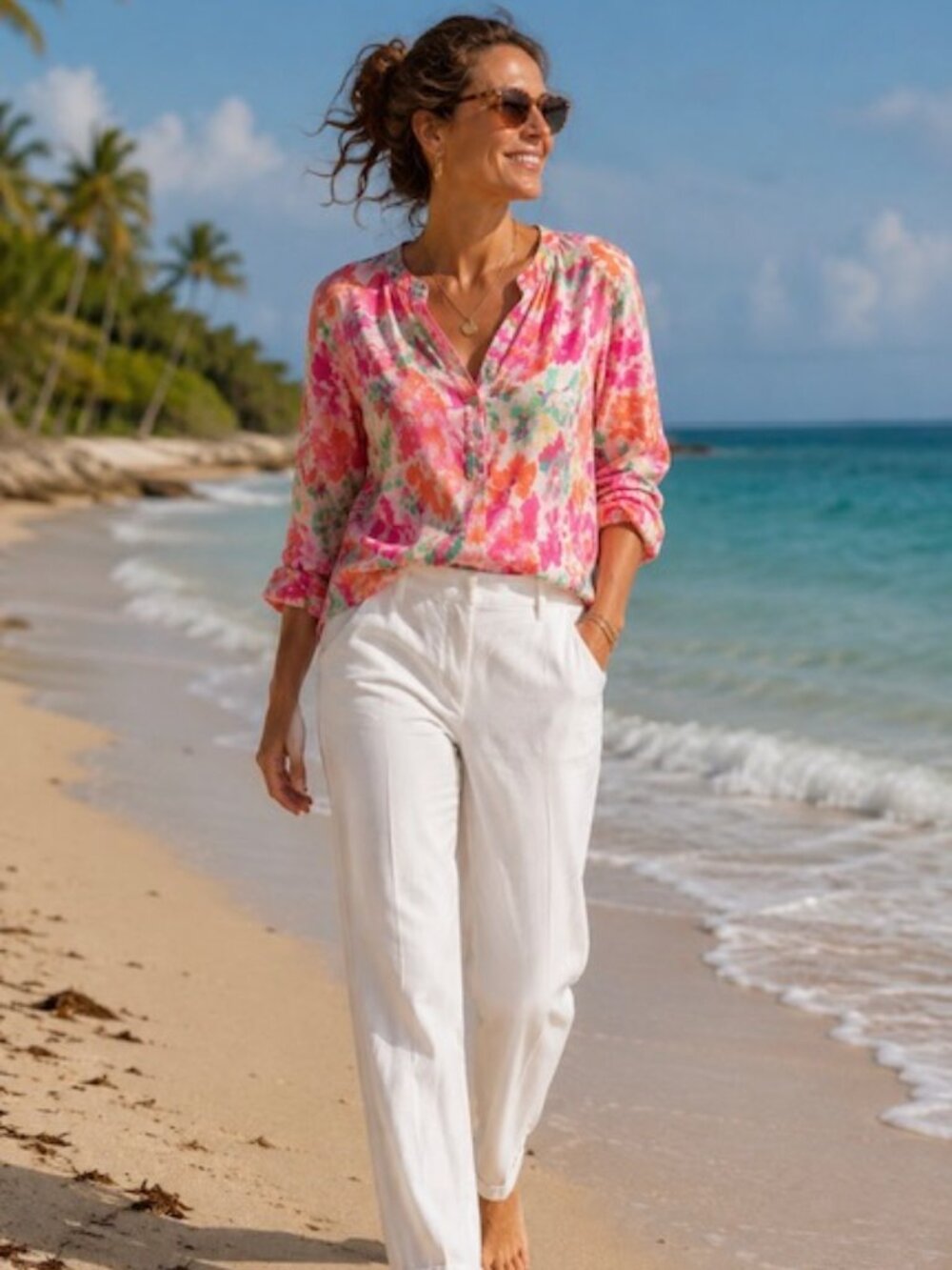 J. JILL Linen-Stretch Slim-Leg Ankle Pants - Picture 2 of 10